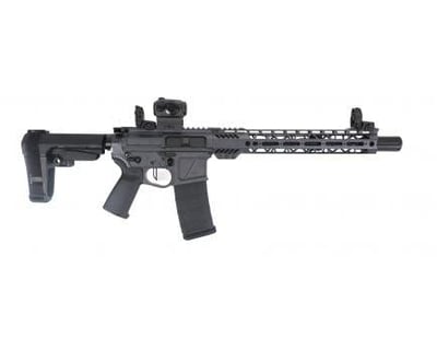 PSA Custom Billet MLOK SBA3 Pistol w/ MBUS Romeo 5 Gray