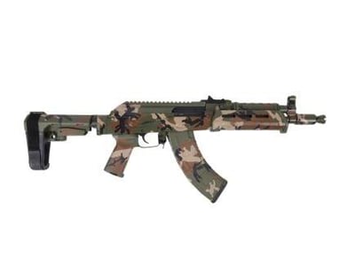 PSA Custom AK-P GF3 SBA3 Pistol Woodland 7.62X39MM 51655131227