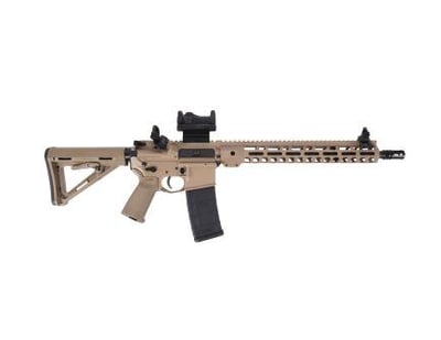 PSA Custom 16" Phosphate 13.5" M-Lok MOE Rifle w/ 3.5lb Curved Bow FCG, 45 Degree Backup Sights