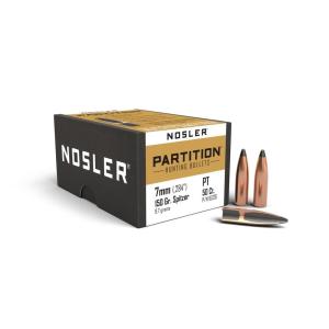 Nosler Partition 7mm (0.284") Spitzer Bullets - 7mm (0.284") 150gr Spitzer 50/Box 1206482