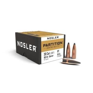 Nosler Nosler Partition Bullets - 30 Caliber (0.308") 165gr Spitzer 50/Box 054041163309