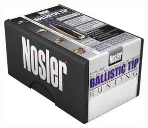 Nosler Ballistic Tip Hunting Bullets 243 Caliber, 6mm (243 Diameter) 90 Grain Spitzer Boat Tail Box of 50 24090