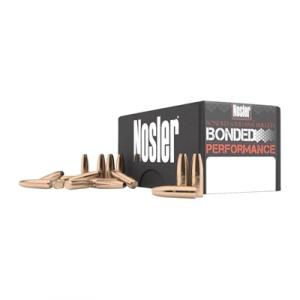 Nosler Bonded Performance .30 Caliber .308" Diameter 168 Grain BSB Bonded Solid Base Bullets 100 Count 38145