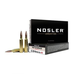 Nosler Match Grade Rifle Ammunition 6.5x284 Norma 140 gr HPBT 2750 fps - 20/box