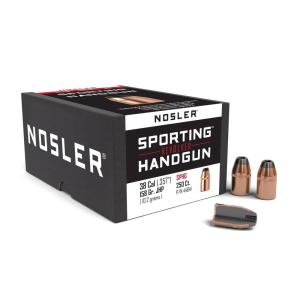 Nosler Sporting Handgun Revolver Bullets - 38 Caliber (0.357'''') 158gr Jhp 250/Box 054041448413