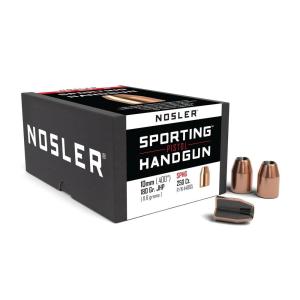 Nosler Sporting Handgun Bullets 40 S&W, 10mm Auto (400 Diameter) 180 Grain Jacketed Hollow Point Box of 250 44885