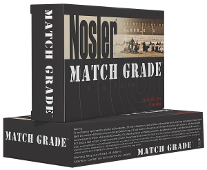 Nosler Match Grade 9mm 115 Grain Jacketed Hollow Point Brass Cased Cased Pistol Ammo 50 Rounds 054041510172