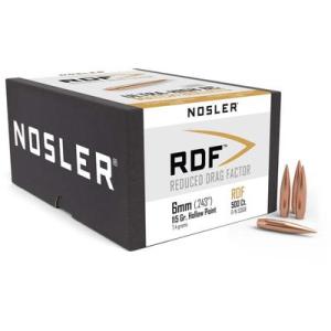 Nosler RDF Rifle Bullet 6mm 115gr HPBT 500ct 53518