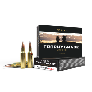 Nosler Trophy Grade Rifle Ammunition 7mm SAUM 160 gr AB 3000 fps - 20/ct 60045
