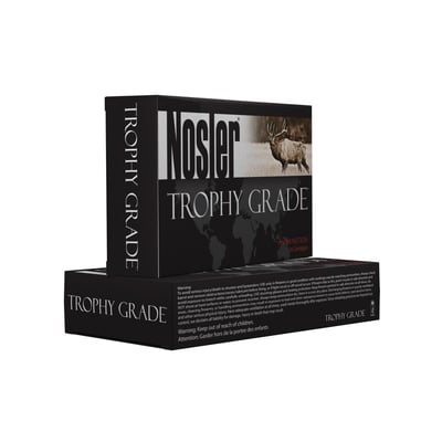 Nosler Trophy Grade Ammo 338 Remington Ultra Magnum 300gr Accubond - 338 Remington Ultra Mag 300gr Accubond 20/Box