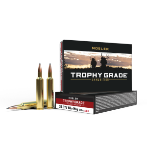 Nosler Trophy Grade .30-378 Weatherby Magnum 210 Grain AccuBond Long Range Brass Cased Centerfire Rifle Ammo 20 Rounds 60133 60133