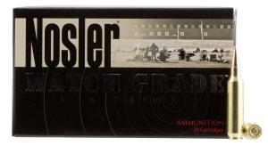 Nosler Match Grade 22 Nosler Ammo - 22 Nosler 85gr Rdf Reduced Drag Factor Hpbt 20/Box 60162