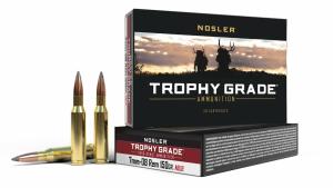 Nosler Trophy Grade Rifle Ammunition 7mm-08 Rem 150 gr ABLR 2750 fps 20/ct 