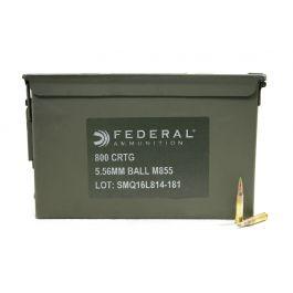 Federal Ammunition Lake City XM855 5.56 NATO 1600 Rounds 62 Grain FMJ 3104 fps