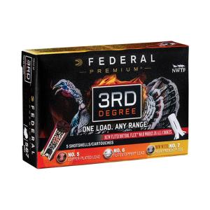 Federal Premium, 3rd Degree with Heavyweight TSS, 12 Gauge, 3 1/2", 2 oz. Shot Shells, 5 Rounds 0604544626605