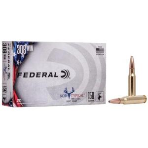 Federal Premium Non-Typical .308 Winchester 150 Grain Non-Typical Soft Point Centerfire Rifle Ammo 20 Rounds 308DT150