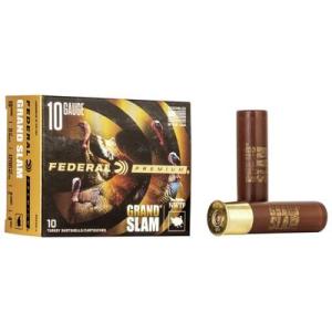 Federal Premium Grand Slam 10 Gauge 2 oz Grand Slam Centerfire Shotgun Ammo 4 Shot 10 Rounds PFCX101F 0604544628258