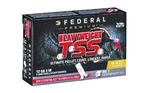 Federal Premium Heavyweight TSS 12 Gauge 1 3/4 oz Heavyweight TSS Centerfire Shotgun Ammo 7 Shot 5 Rounds PTSSX193F 0604544637984