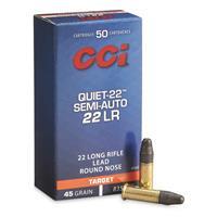 CCI Ammo 22 Lr 40gr Lrn Quiet 22 50bx - Cci Ammo 22 Lr 45gr Lrn Quiet 22 50bx 0604544647495