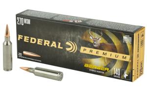 Federal Premium Berger Hybrid Hunter Rifle Ammo - .270 WSM Win Short Mag 0604544649222