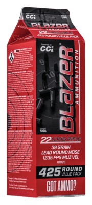 22lr Lrn 38gr 425/Box - 22 Long Rifle 38gr Lead Round Nose 425/Box 0604544652406