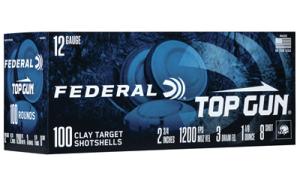 Federal 12GA Top Gun 1 1/8oz, 8 Shot, 100ct 0604544653342