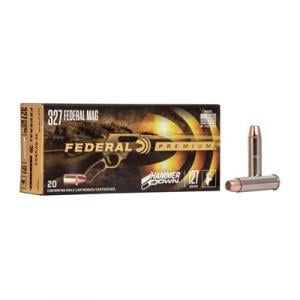 Federal Premium HammerDown Handgun 327 Federal Magnum 127 Grain Bonded Hollow Point Nickel-Plated Cased Centerfire Pistol Ammunition 20 Rounds LG327F1