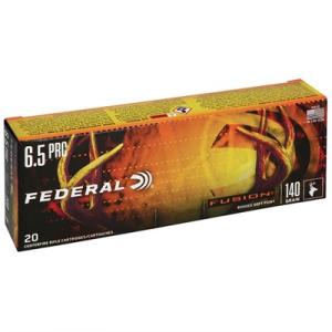 Federal Premium Fusion 6.5 PRC 140 Grain Soft-Point Centerfire Rifle Ammo 0604544659153