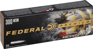 Federal Premium TERMinAL ASCENT .300 Winchester Short Magnum 200 Grain Terminal Ascent Centerfire Rifle Ammo 20 Rounds P300WSMTA1 0604544659412