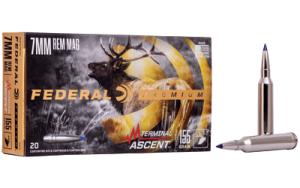 Federal Terminal Ascent, 7mm Rem. Mag., Bonded Polymer Tip, 155 Grain, 20 Rounds 0604544659467