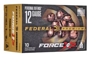 Federal Force X2 12 Gauge Shotshells - 12 Gauge - 00 Buckshot - 2.75" - 10 Rounds 0604544661262