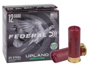 Federal Upland Steel Shotshells - 12 Gauge - #6 - 2.75" - 25 Rounds 0604544672473