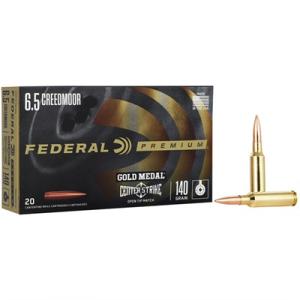 Federal Premium Gold Medal CenterStrike, 6.5mm Creedmoor, OTM, 140 Grain, 20 Rounds 0604544685176