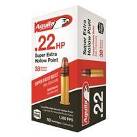 Super Extra High Velocity 22 Long Rifle Rimfire Ammo - 22 Lr 38gr Copper Plated Hollow Point 50/Box 0640420001036