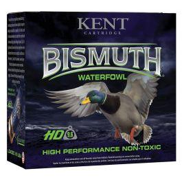 Kent Cartridge B12W364 Bismuth Waterfowl 12 Gauge 2.75' 1 1/4 oz 4 Shot 25 Bx/ 10 Cs