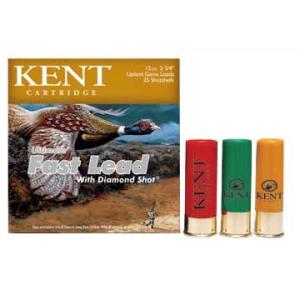 Kent Cartridge Ultimate Fast Lead Ammo 12 Gauge 2-3/4" 1-3/8 Oz #5 Shot - 12 Gauge 2-3/4" 1-3/8 Oz #5 Shot 25/Box 0656308402154