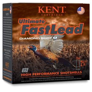 Kent Cartridge Ultimate Fast Lead Ammo 12 Gauge 2-3/4" 1-1/4 Oz #5 Shot - 12 Gauge 2-3/4" 1-1/4 Oz #5 Shot 25/Box 0656308402253