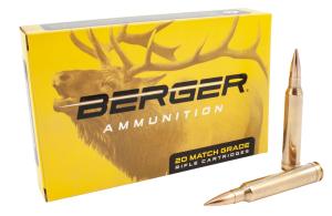 Berger Bullets Match Grade Hunting 300 Winchester Magnum Ammo - 300 Winchester Magnum 168gr Hybrid Boat Tail 20/Box 0679459700108