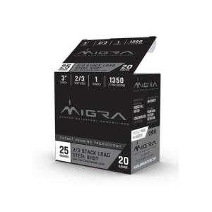 Migra Combinational 20 Gauge 1 oz 3in Centerfire Shotgun Ammo 25 Rounds M-20S2-4 0686162340101