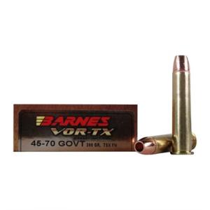 Barnes Vor-Tx 45-70 Government Ammo - 45-70 Government 300gr Triple-Shock X Flat Nose 20/Box 0716876145737