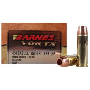 Barnes Bullets 22024 454 Casull 250 Gr XPB 0716876154548