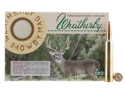 Weatherby Centerfire Rifle Ammo - .240 Weatherby Magnum - 100 Grain - 20 Rounds - Spitzer
