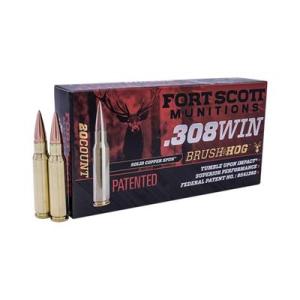 Fort Scott Munitions 308 WINCHESTER 168 Grain Centerfire Rifle Ammunition 20 Rounds 308-168-SCV