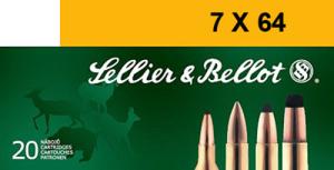 Sellier & Bellot Centerfire Rifle Ammo - 7X64mm Brenneke - 139 Grain - 20 Rounds