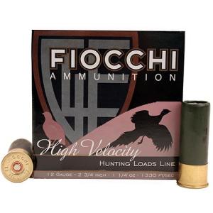 Fiocchi High-Velocity Shotshells - 12 Gauge - 6 - 25 Rounds - 2.75" 0762344700274