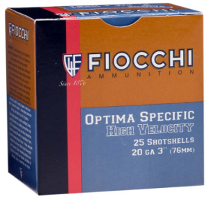 Fiocchi of America 12HV-75 2.75 in. & 1.3 oz High Velocity Shotshells 12 Gauge - 7.5 Shot 25 Per Box 0762344700281