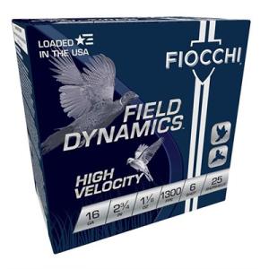 Fiocchi Optima Specific High Velocity, 16 Gauge, 2 3/4", 1 1/8 oz., 25 Rounds 0762344700809