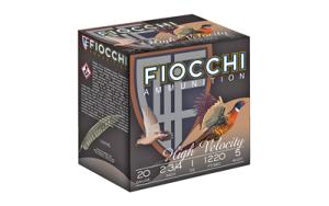 Fiocchi of America 20HV-5 2.75 in. & 1 oz High Velocity Shots for 25 Rounds - 20 Gauge Size 5 0762344700953