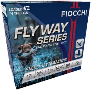 Fiocchi Speed Steel Ammunition 12 Gauge 3-1/2" 1-3/8 oz BB Non-Toxic Steel Shot Box of 25 0762344702452