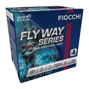 Fiocchi Steel Waterfowl Shotshells, 20-Gauge, 3", #2 Shot, 7/8 oz, 25 Rounds 0762344703015
